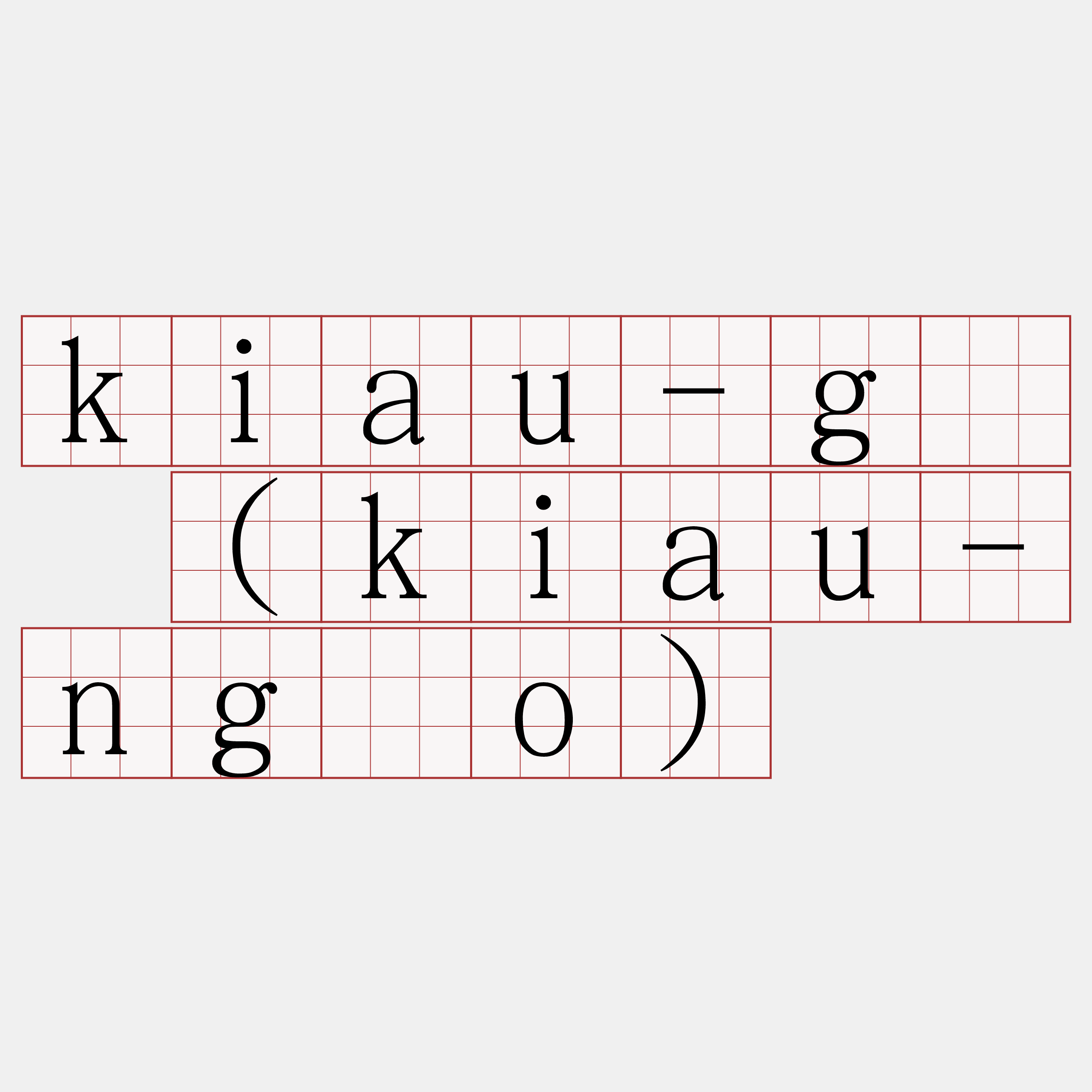 kiau-gō (kiau-ngōo)